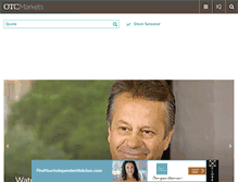 Tablet Screenshot of otcmarkets.com